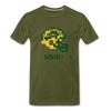 Tecmo Bowl | North Dakota St Distressed Logo Color - olive green