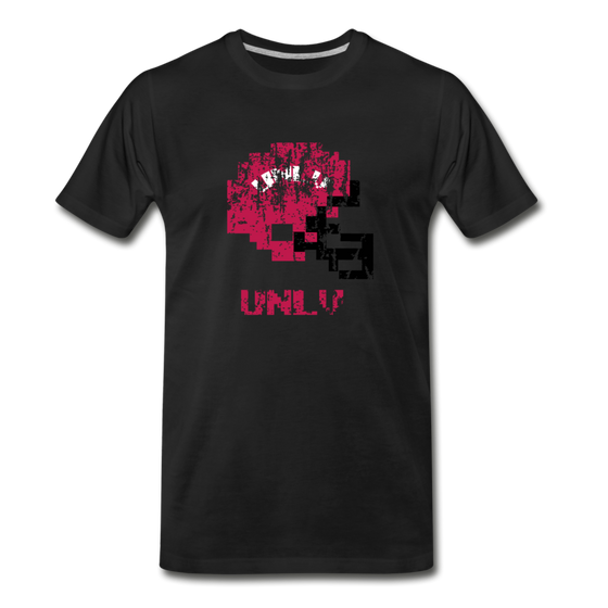 Tecmo Bowl | UNLV Distressed Logo Color - black