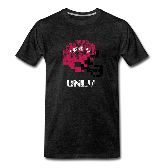 Tecmo Bowl | UNLV Distressed Logo - charcoal gray