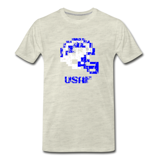 Tecmo Bowl | Air Force Distressed Logo Color - heather oatmeal