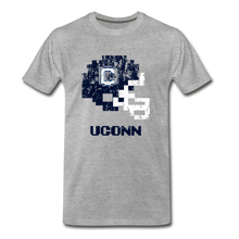  Tecmo Bowl | UCONN Distressed Logo Color - heather gray