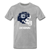Tecmo Bowl | UCONN Distressed Logo - heather gray