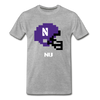 Tecmo Bowl | Northwestern Classic Logo - heather gray