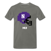 Tecmo Bowl | Northwestern Classic Logo - asphalt gray