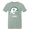 Tecmo Bowl | Eastern Michigan Classic Logo - steel green