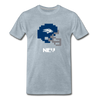 Tecmo Bowl | Nevada Classic Logo - heather ice blue