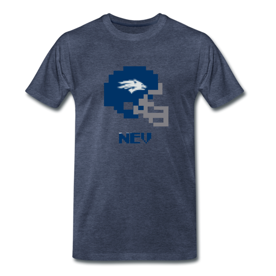 Tecmo Bowl | Nevada Classic Logo Color - heather blue
