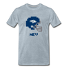 Tecmo Bowl | Nevada Classic Logo Color - heather ice blue