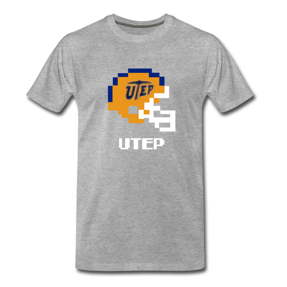 Tecmo Bowl | UTEP Classic Logo - heather gray