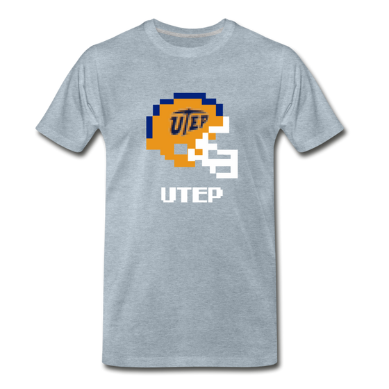 Tecmo Bowl | UTEP Classic Logo - heather ice blue