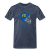Tecmo Bowl | San Jose St Distressed Logo Color - heather blue