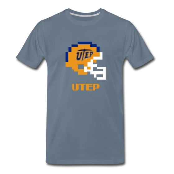 Tecmo Bowl | UTEP Classic Logo Color - steel blue