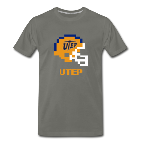 Tecmo Bowl | UTEP Classic Logo Color - asphalt gray