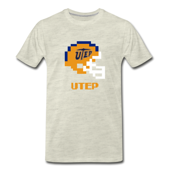 Tecmo Bowl | UTEP Classic Logo Color - heather oatmeal
