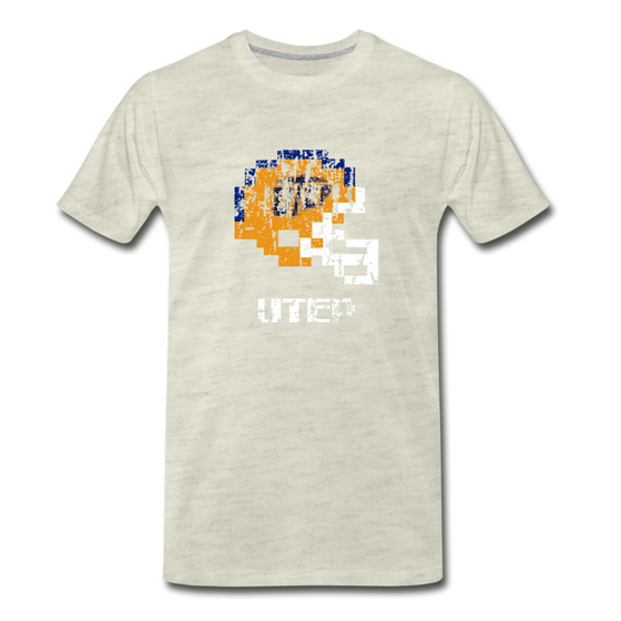 Tecmo Bowl | UTEP Distressed Logo - heather oatmeal