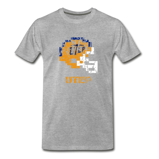 Tecmo Bowl | UTEP Distressed Logo Color - heather gray