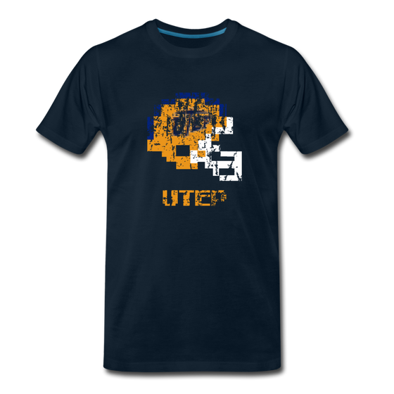 Tecmo Bowl | UTEP Distressed Logo Color - deep navy