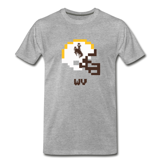 Tecmo Bowl | Wyoming Classic Logo Color - heather gray