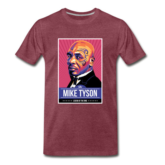 Legend T-Shirt | Mike Tyson - heather burgundy