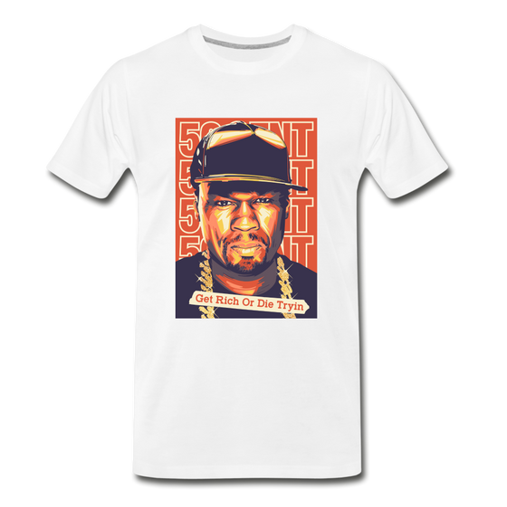 Legend T-Shirt | 50 Cent Get Rich Or Die Tryin - white