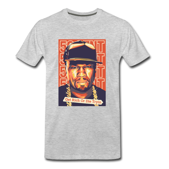 Legend T-Shirt | 50 Cent Get Rich Or Die Tryin - heather gray