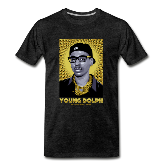Legend T-Shirt | Young Dolph - charcoal grey