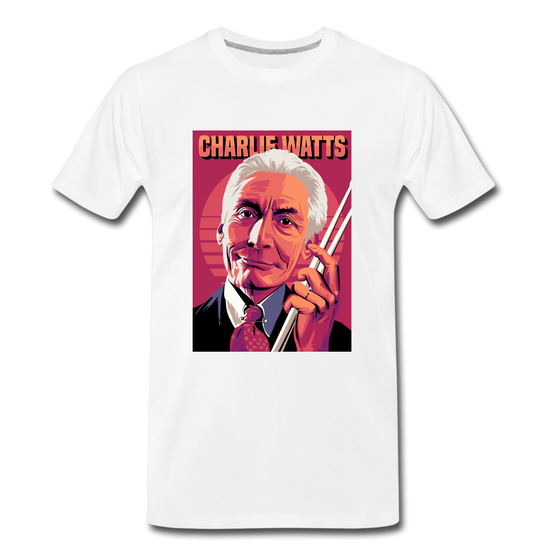 Legend T-Shirt | Charlie Watts - white