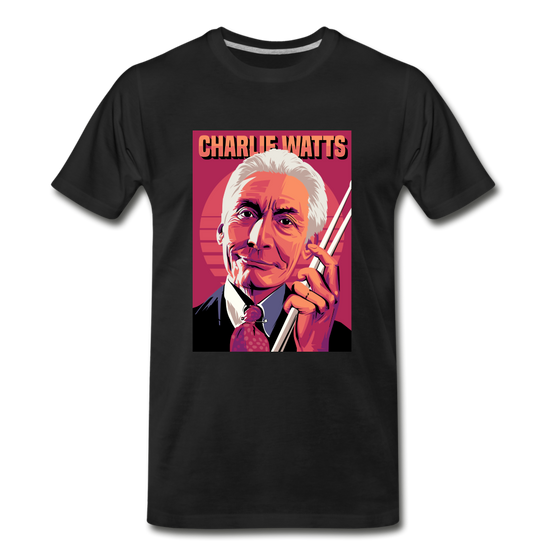 Legend T-Shirt | Charlie Watts - black