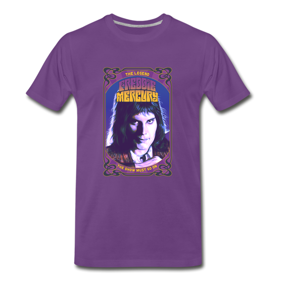 Legend T-Shirt | Freddie Mercury - purple