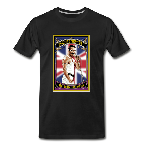Legend T-Shirt | Freddie Mercury The Show Must Go On - black