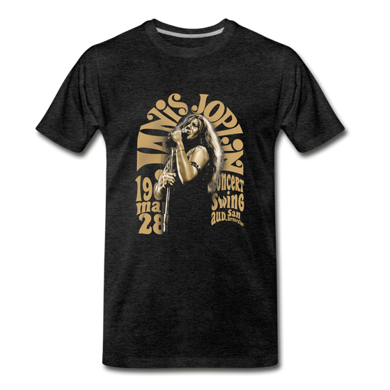 Legend T-Shirt | Janis Joplin Swing - charcoal grey