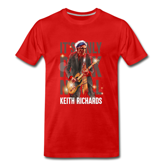 Legend T-Shirt | Mr Keith Richards - red