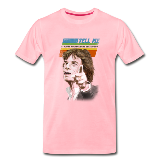 Legend T-Shirt | Mick Jagger Tell Me - pink