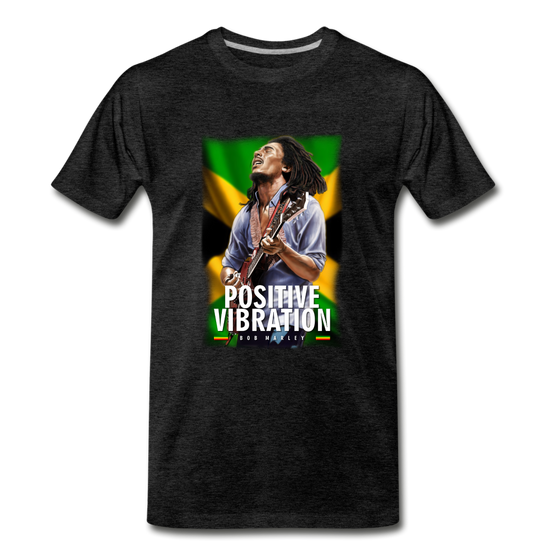 Legend T-Shirt | Bob Marley Positive Vibration - charcoal grey