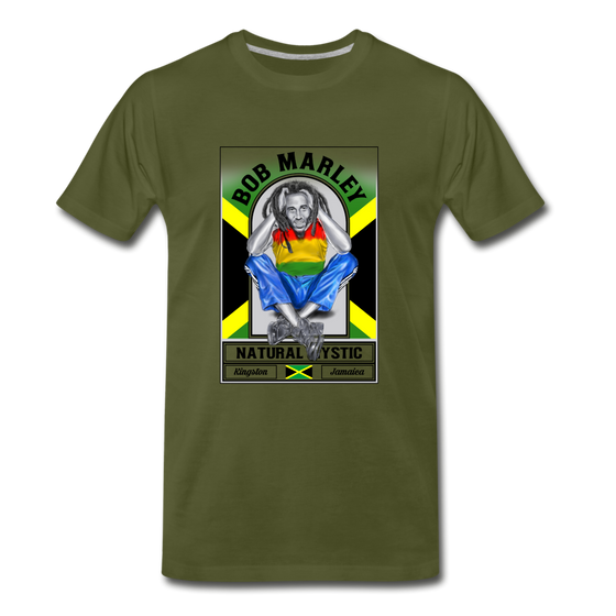 Legend T-Shirt | Bob Marley Natural Mystic - olive green