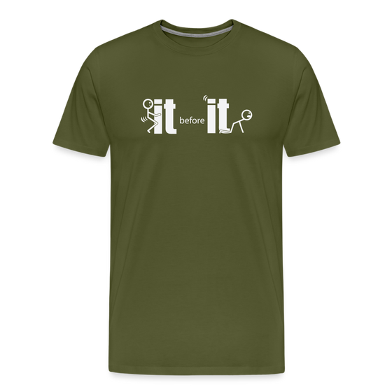 Fuck It Before It Fucks You - White - olive green