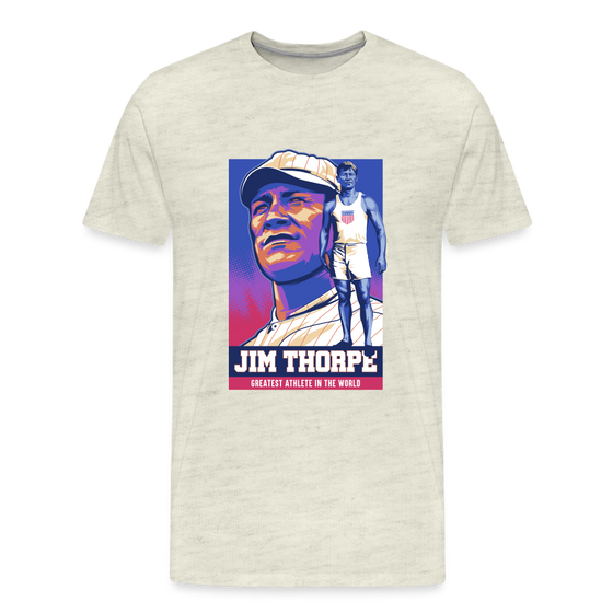Legend T-Shirt | Jim Thorpe - heather oatmeal