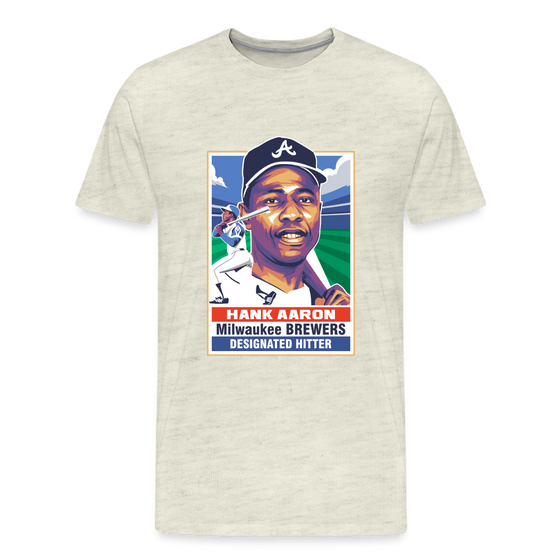 Legend T-Shirt | Hank Aaron - heather oatmeal