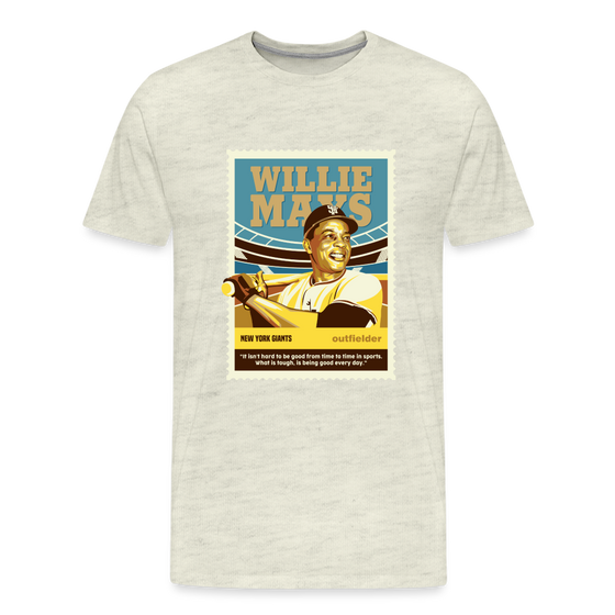 Legend T-Shirt | Willie Mays - heather oatmeal