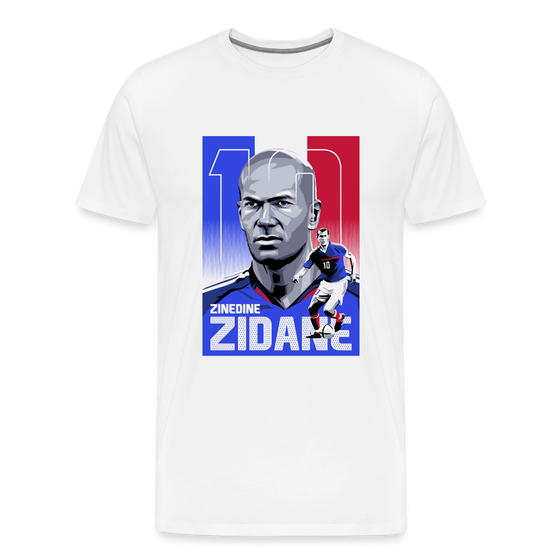 Legend T-Shirt | Zinedine Zidane - white