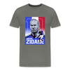 Legend T-Shirt | Zinedine Zidane - asphalt gray