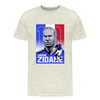 Legend T-Shirt | Zinedine Zidane - heather oatmeal