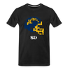 San Diego Chargers Retro Distressed - black