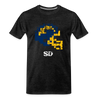 San Diego Chargers Retro Distressed - charcoal grey